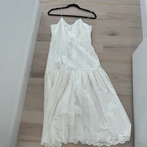 Jcrew eyelets white dress size 4